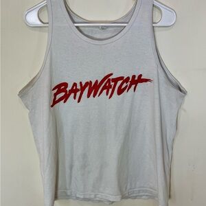 Anvil Men's White Baywatch Tank Top